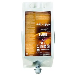 SURE Cleaner & Degreaser 2.5L – Desengordurante para sujidade difícil e limpeza de pavimentos -Sistema QuattroSelect