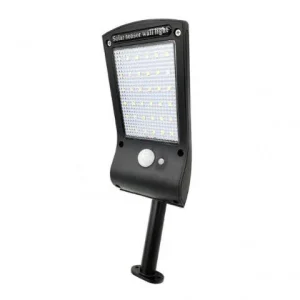 LUZ SOLAR DE PAREDE 6500K KIRA BLACK 400 LM IP65 5X8X24 CM SENSOR DE MOVIMENTO SENSOR CREPÚSCULO