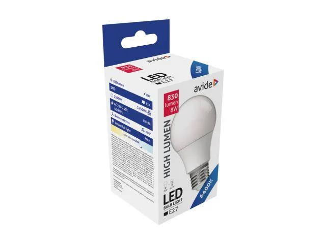 Lâmpada Avide LED CLA E27 8W 6400K, L806