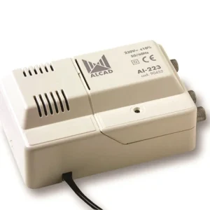 Amplificador de Interior 2 saídas CATV (RP 65MHz) AI-223 série 904 ALCAD