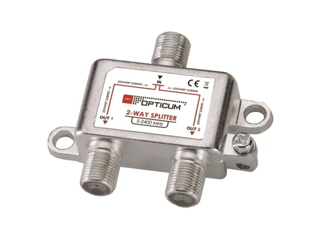 Repartidor 5-2400 MHz 2 Saídas passagem de corrente Opticum