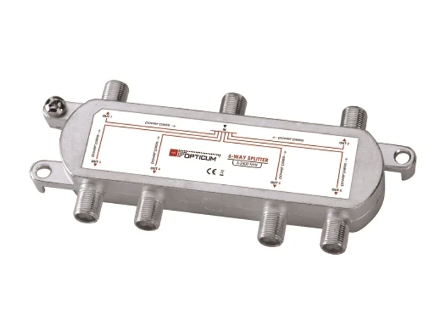 Repartidor 5-2400 MHz 6 Saídas passagem de corrente Opticum
