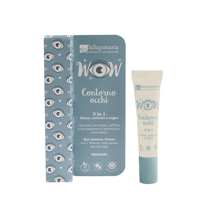 WOW Creme contorno dos olhos 3 em 1 – rugas, olheiras e papos – laSaponaria