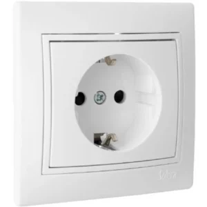Base Fixa 2P + E, 16A 250V ~. Monobloc. Para Encastrar – Solera