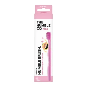 Escova de dentes plant-based Criança Rosa – Ultra suave – Humble