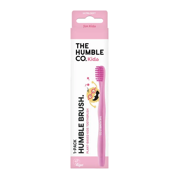 Escova de dentes plant-based Criança Rosa – Ultra suave – Humble