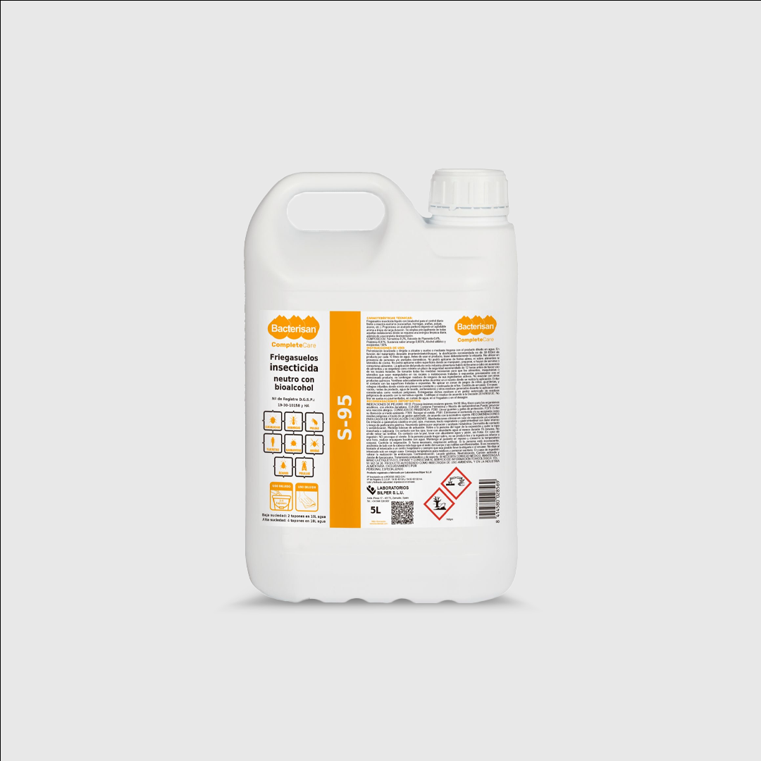 Detergente de Chão Inseticida S95 (Neutro com Bioálcool) 5L