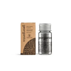 Fio Dentário Natural Carvão Ativado – Georganics