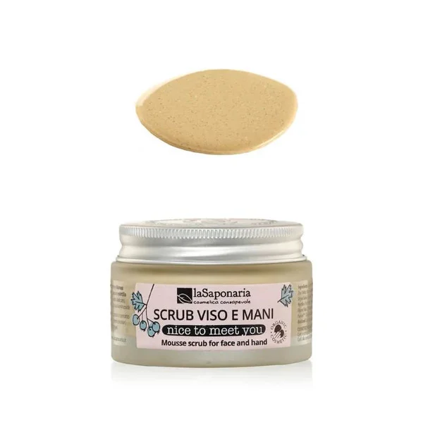 Mousse Exfoliante para Rosto e Mãos – Nice to meet you (35ml) – laSaponaria