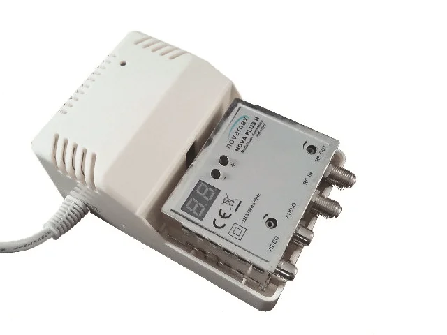 MODULADOR NOVAMAX VHF/UHF, 85DBUV, DISPLAY NOVAMAX