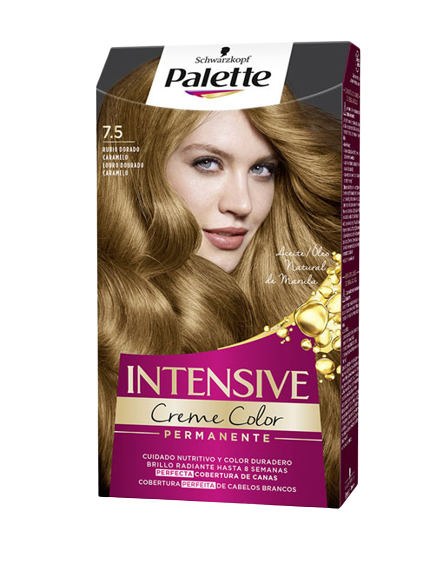 PALETTE TINTA CABELO LOURO DOURADO Nº7.5