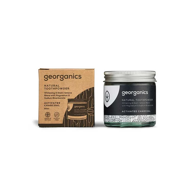 Pó Dentário Natural Carvão Ativado – Georganics