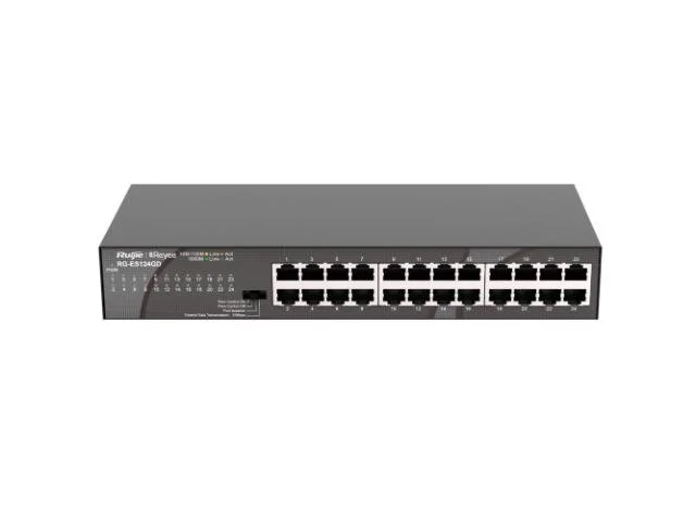 Switch de mesa24 portas RJ45 Gigabit Caixa de Metal – RG-ES124GD – Reyee - Image 2
