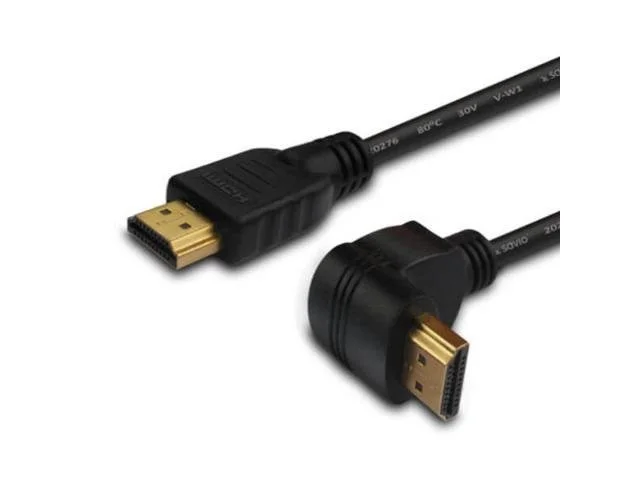 CABO HDMI V2.0 – 1,5M – FICHA CURVA – PONTAS DOURADAS – SAVIO