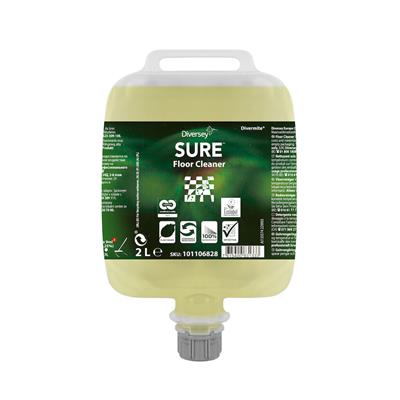 SURE Floor Cleaner DVM 2L – Detergente para limpeza de pavimentos em bolsa Divermite®