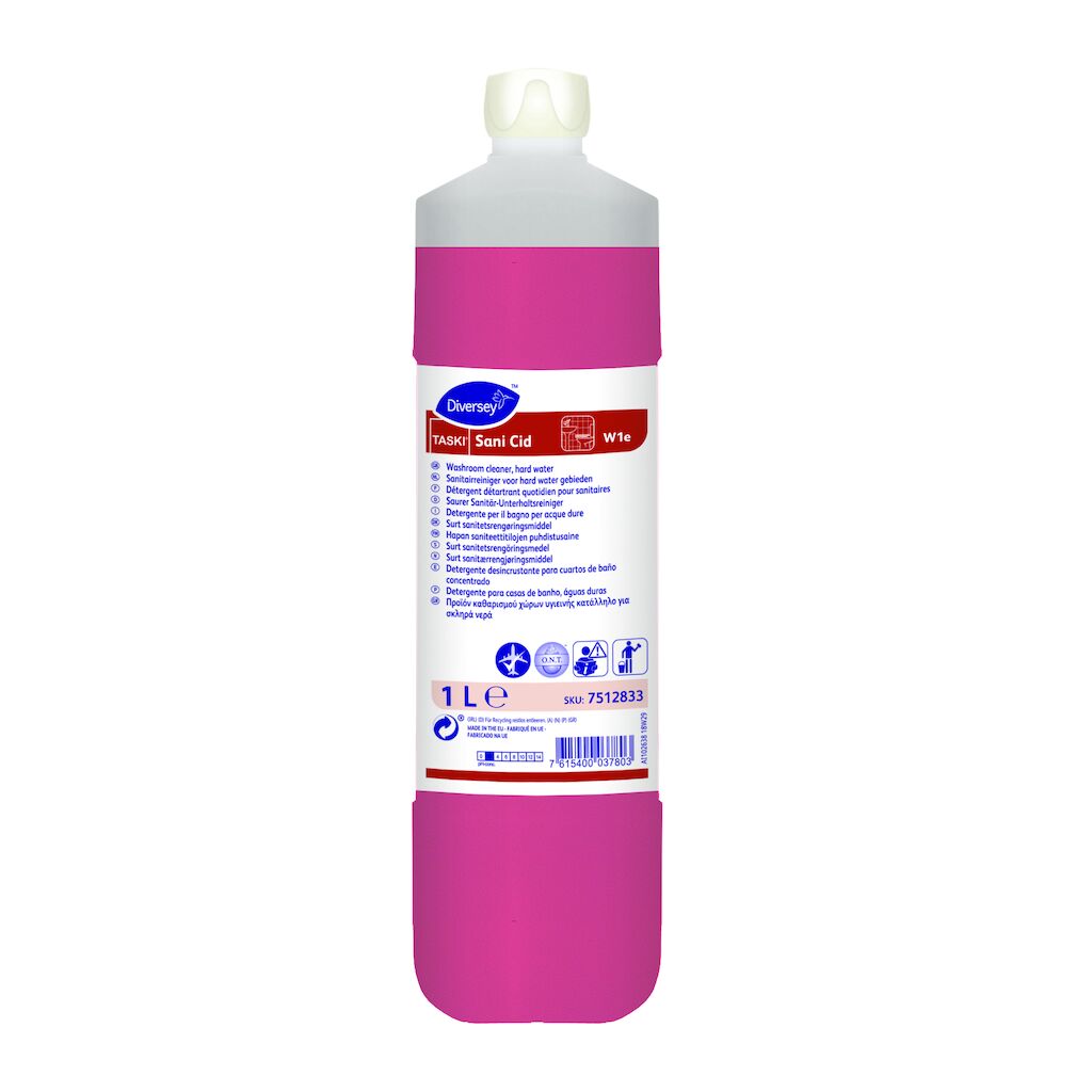 TASKI Sani Cid W1e – Detergente para casas de banho, águas duras