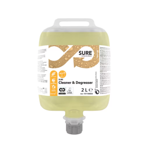 SURE Cleaner & Degreaser DVM 2L – Desengordurante para sujidade difícil e limpeza de pavimentos em bolsa Divermite®