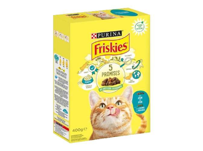 Friskies Ração P/Gato Atum E Legumes 400Gr