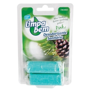 Limpabem Bloco Sanitario Marinho Recarga 2X40 Gr