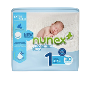 Nunex Fraldas Extra Seco 2-4Kg C/30