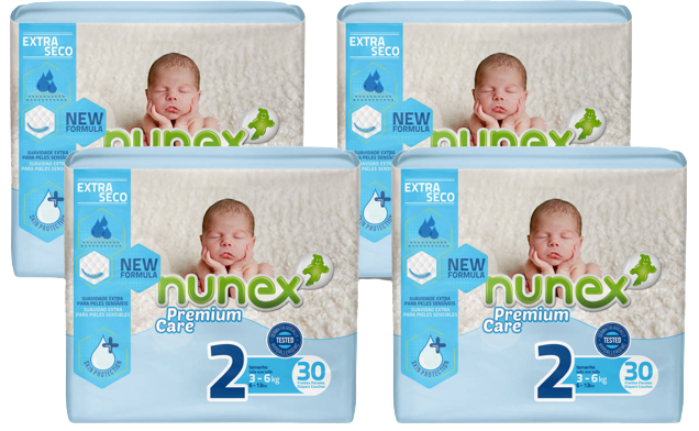 Nunex Fraldas Extra Seco 3-6Kg C/30