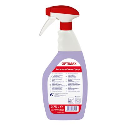 OPTIMAX Bathroom Cleaner Spray 0.75L – Detergente para limpeza e desincrustação das casas de banho