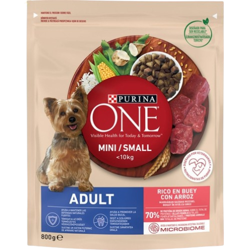 Purina One Adulto Ração Cão Vaca/Arroz 800Gr