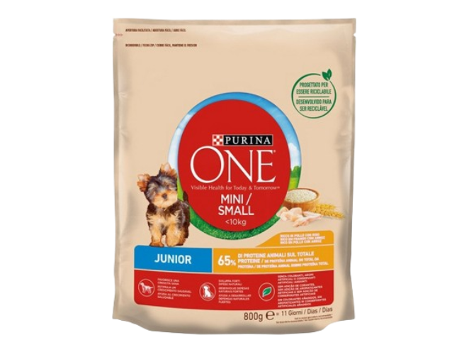 Purina One Junior Ração Cão Frango/Arroz 800Gr