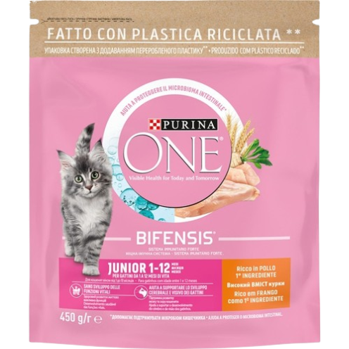 Purina One Junior Ração Gato C/Frango 450Gr
