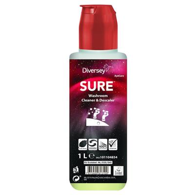 SURE Washroom Cleaner & Descaler AC 1L – Detergente desincrustante para casas de banho- Diversey AceCare